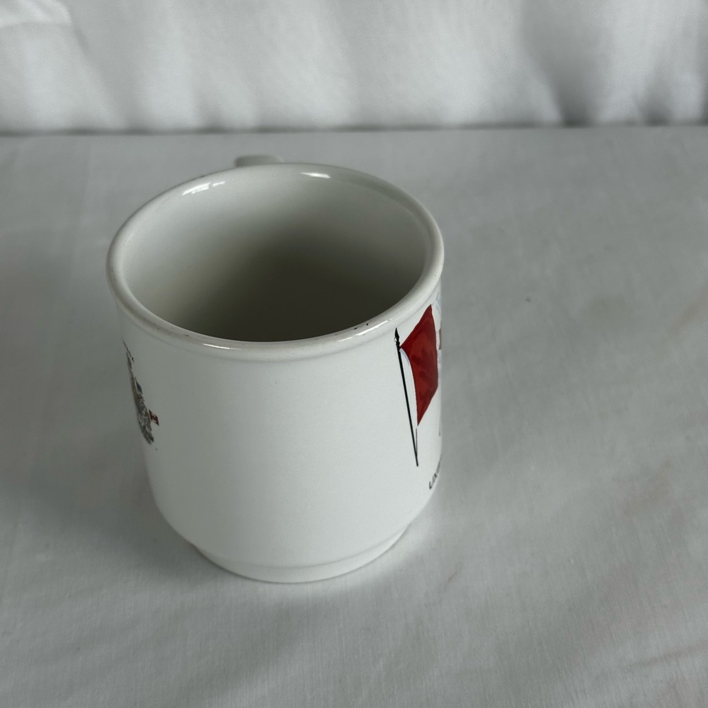 Canada Flag Mug - White and Red, The Mug is a Souvenir Item Ceramic - Picture 12 of 15
